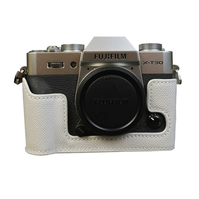 GadgetCom Camera Half Case Compatible with FUJIFILM X-T30 II XT30 / X-T20 / X-T10 , Anti-Slip PU Leather Shell Protective Cover