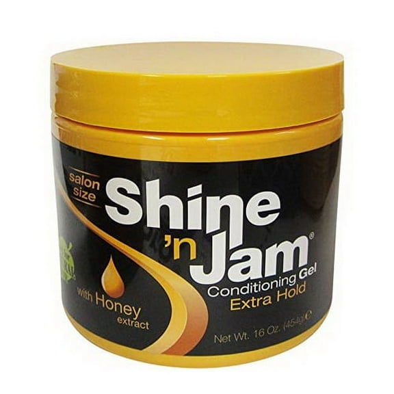 Shine N Jam Conditioning Hair Gel, Extra Hold with Honey Extract, 16 Oz, 3 Pack