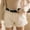 White women high waisted denim shorts with pockets a1, variant on Cagogo Women's High Waisted Denim Shorts with Pockets Cuffed Casual Summer Basic Regular Fit Shorts Vacation Beach Travel Trousers, Light Blue 2XL