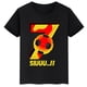 thumbnail image 2 of Camiseta de algodón negra de manga corta de verano para niños y niñas, ropa deportiva, camisetas con estampado de estrella de fútbol Ronaldo, ropa para niños, 2 of 5