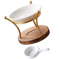 UNOMOR Candle Light Aroma Diffuser Ceramic Oil Burning for Spa Center 1 Set