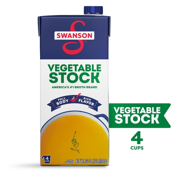 Swanson Vegetable Stock, 32 oz Carton