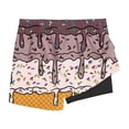 thumbnail image 4 of Babcutegg Children’s Printed Sea Sponge Short Pants – Elastic Waist Summer Beach Shorts with Ice Cream Design and Breathable Fabric Brown Size 7-8 Years, 4 of 5