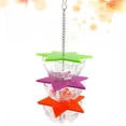 thumbnail image 5 of FRCOLOR Bird Feeder Toy Parrot Hanging Treat Foraging Toy Bird Feeder Food Holder Bird Cage Interactive Hanging Parrot Bird Toy (3 Layer),9.84"X3.54"X3.54", 5 of 5