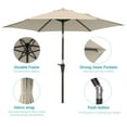 thumbnail image 5 of ACEGOSES 7.5 FT Outdoor Patio Umbrella and Shade Market Table Umbrella for Garden, Deck and Pool,Begie, 5 of 6
