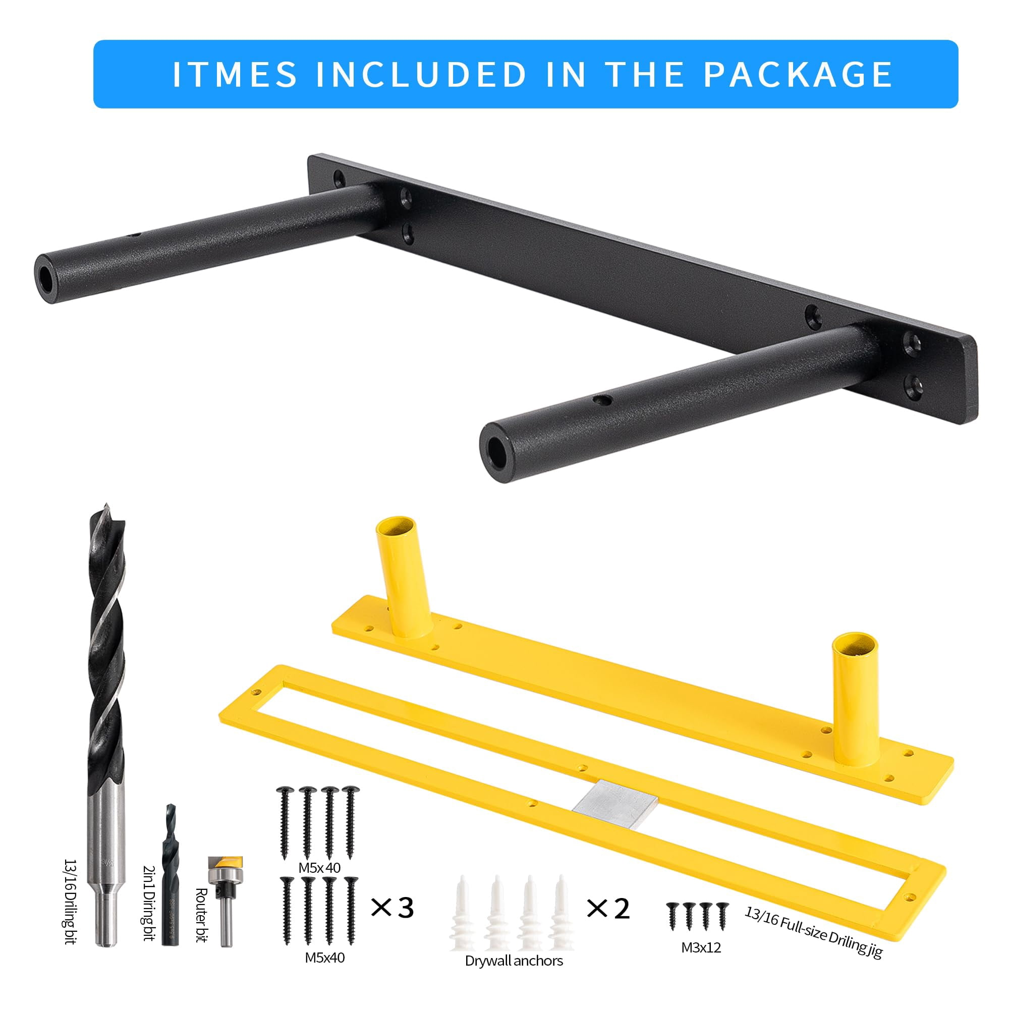 16'' Heavy-duty Floating Shelf Bracket - 210 Lbs Max Load (mounted On Studs)  Mantel For Fireplace & Wall Shelves Includes Installation Kit(16 Inch Brackets)