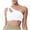 White, variant on Kovlvoll Womens Sports Bras One Shoulder No Underwire High Support Solid Color Workout Yoga Bra Crop Top