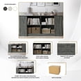 thumbnail image 5 of Castle Place Durable Engineered Wood 4 Shelf Sideboard, Dark Grey, 5 of 6