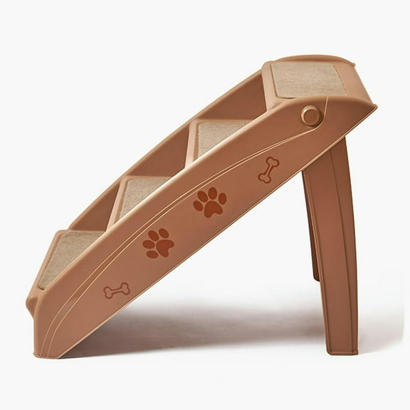 Dog Ramps Foldable Pet Dog Stairs/Steps for Small Pet Dog/Cat,Safe and Durable Pet Ramp Stairs with Non-Slip Pads,for High Beds,Sofa,Car