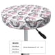 thumbnail image 4 of Disketp Poodle Dog Funda Redonda para Taburete, Funda de Cojín para Silla de Bar Suave y Elástica-12 inch, 4 of 7