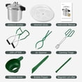 thumbnail image 2 of PROPOTCOKE Pressure Cooker 24 Quart/23 Liter,Pressure Canner with Relief Valve 14 PSI(+/- 5%),2 Canning Racks,Sealing Ring,and Canning Tools, 2 of 8