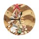 thumbnail image 1 of Reloj de pared con arena y conchas marinas (6) - Reloj de pared silencioso de 10 pulgadas que no hace tictac - Estilo rústico retro decorativo para sala de estar, cocina, hogar, baño y dormitorio, 1 of 7