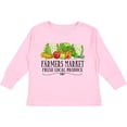 thumbnail image 3 of Inktastic Farmers Market Fresh Local Produce Boys or Girls Long Sleeve Toddler T-Shirt, 3 of 5