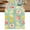 Blue, variant on Summer Fruit Table Runner, Spring Botanical Lemon Peach Rustic Washable Cotton Linen Table Runners 48 Inches Long, Dresser Scarf Runner for Nightstand/Coffee/End Tables 13''x48''