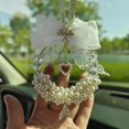 thumbnail image 3 of Voiture Suspendue Lace Bow Ornement Miroir De Voiture Suspendu Pendentif Pendentif Voiture Intrieur Dcoration Automatique Accessoires, 3 of 5