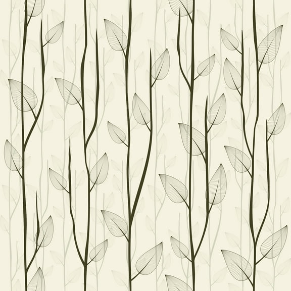 Tree Leaf Removable Wallpaper 10'L x 24''W