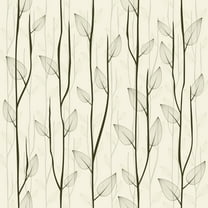 Tree Leaf Removable Wallpaper 10'L x 24''W