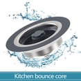 thumbnail image 6 of XYRSRUW Stainless Steel Kitchen Sink Strainer, Upgraded 3-in-1 Kitchen Sink Stopper with Press Button, Efficient Kitchen Sink Drain Basket for Food Waste Collection, 6 of 9
