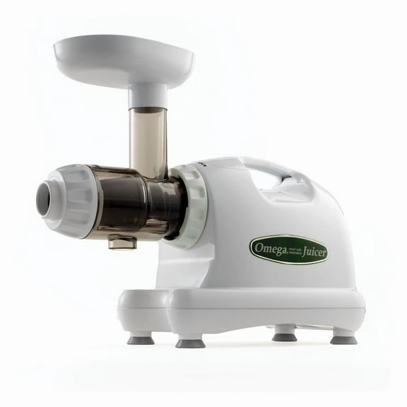 Restored Omega J8004x Nutrition Center Commercial Masticating Juicer, White (Refurbished)