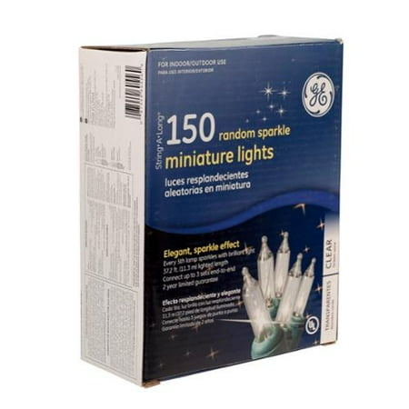 ge 150 light clear random sparkle christmas light set ge 150 light clear random sparkle christmas light set