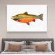 thumbnail image 4 of Póster de lienzo con pintura de peces, decoración de dormitorio, paisaje deportivo, decoración de oficina, regalo, estilo marco, 12 x 18 pulgadas (30 x 45 cm), 4 of 8
