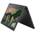 thumbnail image 1 of Restored Lenovo Chromebook 300e 11.6" Touch 4GB 32GB eMMC AMD A4-9120C 1.6GHz ChromeOS, Black, 1 of 12