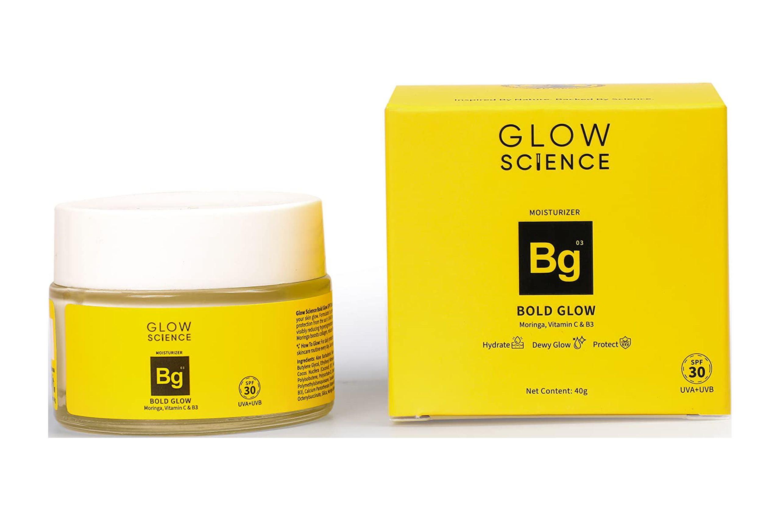 Glow Science Bold Glow Moisturizer with SPF 30 With Moringa Leaf