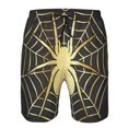 thumbnail image 3 of Fotbe Gold Spider On The Web Trajes de Baño Estampados para Hombre, Shorts de Verano de Secado Rápido, Ropa de Playa, Bañadores-Small, 3 of 6