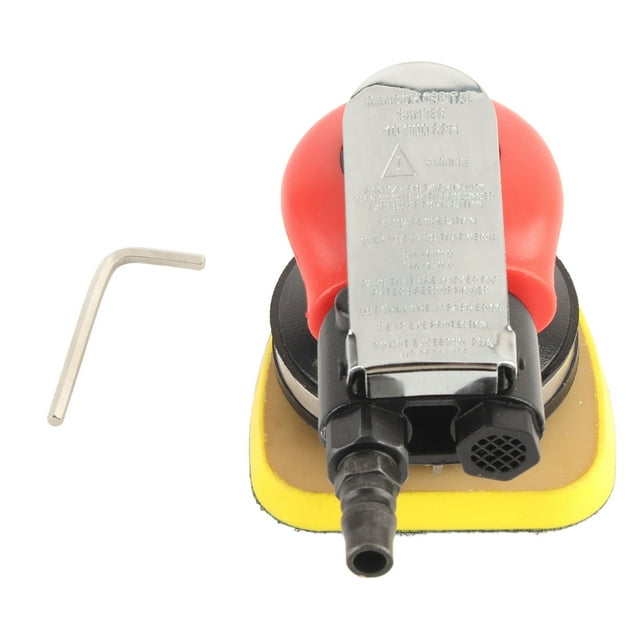Lijadora neumática con cabezal de lijado triangular y modos de vibración largos, ligera, pulidora neumática de 10 000 RPM.