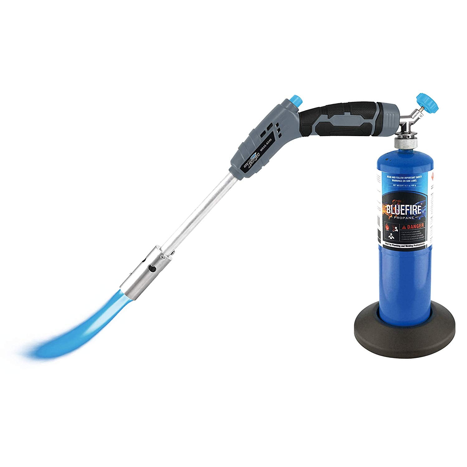 BLUEFIRE 18“ Propane Grill Torch Charcoal Starter,Free Fuel Gas