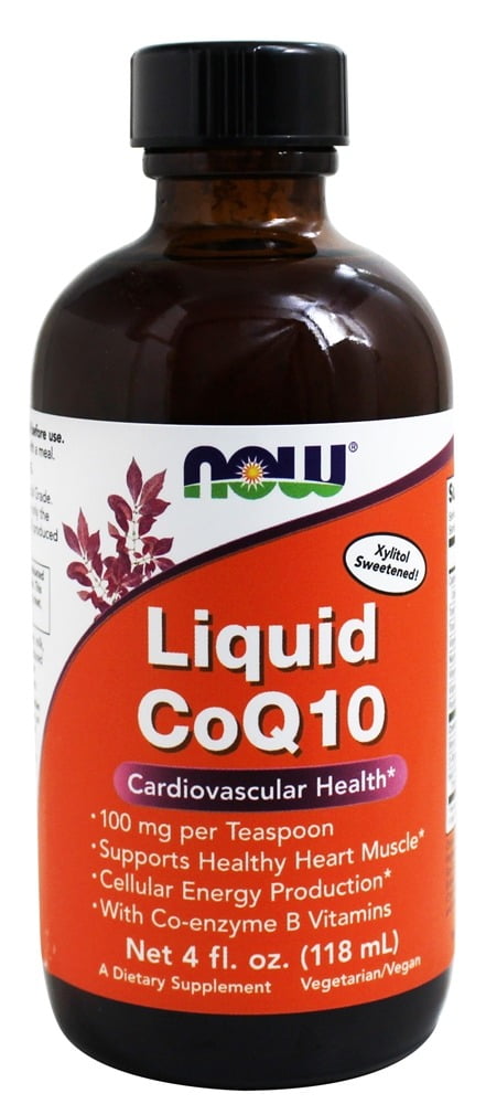 NOW Foods - Liquid CoQ10 100 mg per Teaspoon 100 mg. - 4 oz. - Walmart.com