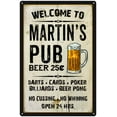 thumbnail image 1 of MARTIN'S Pub Sign Vintage Man Cave Bar 12 x 18 Matte Finish Metal 112180028088, 1 of 1