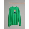thumbnail image 3 of Funny And Happy Toy Bear Sweatshirt Women -Image by Shutterstock, Female 4X-Large, 3 of 4