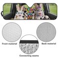 thumbnail image 7 of Binienty Cute Bunny Car Windshield Sun Shade for Jeep Gladiator JT 2020-2025 Easter Car Interior Decor Front Window Sun Shade UV Blocking Folding Auto Heat Protector, 7 of 7