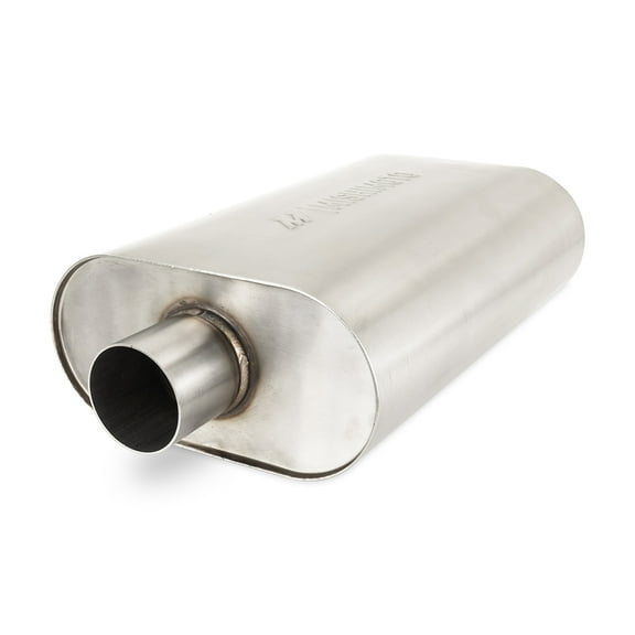 Mishimoto Universal Stainless-Steel Exhaust Muffler, 2.5-Inch