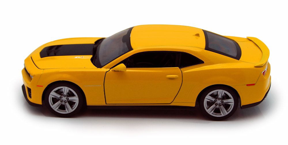 CHEVROLET CAMARO ZL1 V8 COUPE 2012 YELLOW WELLY 1/24 SCALE CAR DIECAST MODEL