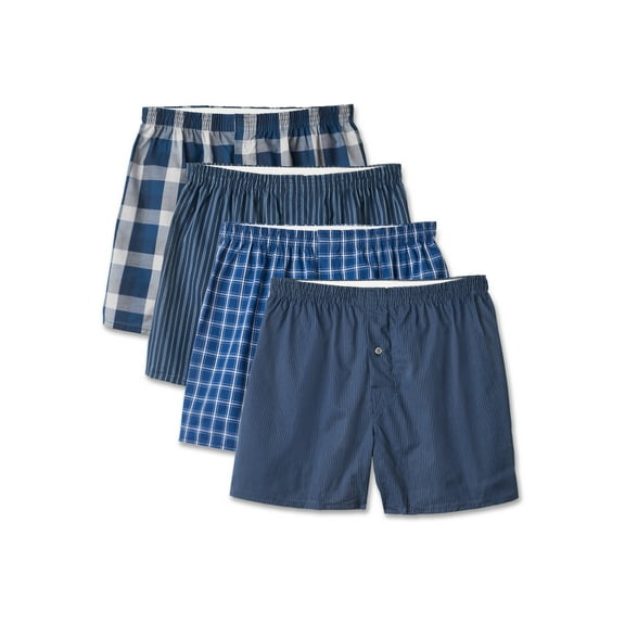 Fruit of the Loom Premium Men's Woven Boxers, 4-Pack