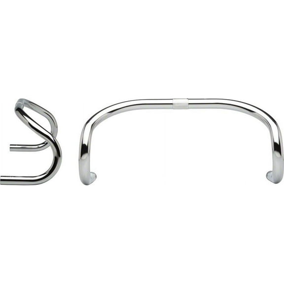 Nitto Track Drop Handlebar - Steel, 25.4mm, 42cm, Silver