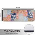 thumbnail image 5 of Kitchen Rugs Sets Of 2,Pioneer Flower Floral Print Pattern Anti Fatigue Kitchen Mat Rugs Non Slip Washable,Decorative Kitchen Floor Mats for Kitchen,Sink,Laundry,17"x47"+17"x47", 5 of 5