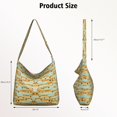 thumbnail image 5 of Construction Vehicle Truck Canvas Crossbody Bag – Cartoon Excavator Tractor Design for Womens, 5 of 5