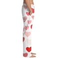 thumbnail image 3 of Hearthz Valentines Pajama Pants Men Men Sleep Pants Heart Graphic Drawstring Wide Leg Lounge Pants Men with Pocket, 3 of 6
