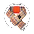 thumbnail image 4 of Odeerbi Smart Heated Scarf for Men Women Comfortable Plaid Warming Neck Wrap Scarf Winter USB Rechargeable Neck Warmer Lattice Print Protection Warm Heating Scarf Yellow, 4 of 7