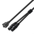 thumbnail image 2 of 1Pcs Dual 3Pin XLR Male to RJ45 Adapter RJ45 to Dual XLR DMX Cable for DMX-CON Controller Series and, 2 of 5