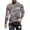 B-Pink, variant on Wyobmus Mens Graphic Tshirt Vintage Distressed Crewneck Pullover Long Sleeve Mosaic Patterned Casual Tops A-Gray