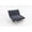 DARK GREY, variant on Leumius Accent Armless Chair Lazy Sofa Chair with Solid Wood Frame & Backrest,Corduroy Casual Single Sofa Chair for Living Room,Bedroom,DARK GREY