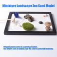 thumbnail image 3 of Mini Zenes Garden Japanese Zenes Sand Garden for Desk with Rakes,Stand,Rock Office Table Accessories Meditations Gift, 3 of 7