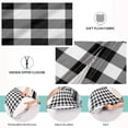 thumbnail image 4 of GZHJMY Black and White Buffalo Plaid Body Pillow Cover with Zipper, Soft and Cozy Fuzzy Fleece Body Pillow Case Cover 21 x 54 in,Plush Long Body Pillow Pillowcase Home Decor, 4 of 7