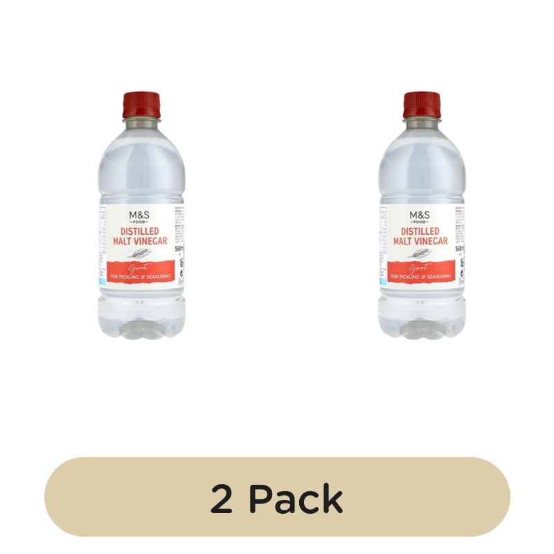 M&S Distilled Malt Vinegar 568ml, British Import (Pack of 2)