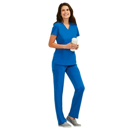

Maevn Pure Women s Modern V-Neck Top & Modern Yoga Pant Scrub Set