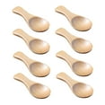 thumbnail image 4 of KALLORY 10Pcs Wood Spoon for Home and Restaurant Use with Short Handle Natural Color, 4 of 8